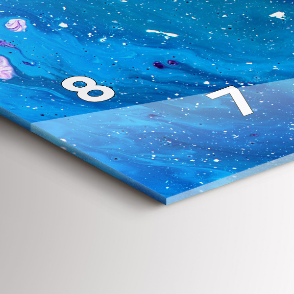 Reloj horizontal Fondo colorido