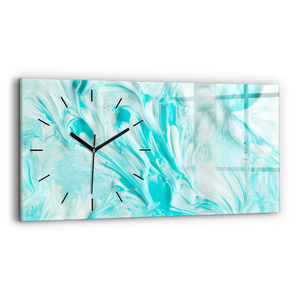 Reloj horizontal Abstracción azul