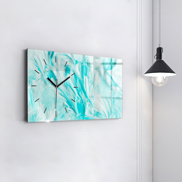 Reloj horizontal Abstracción azul