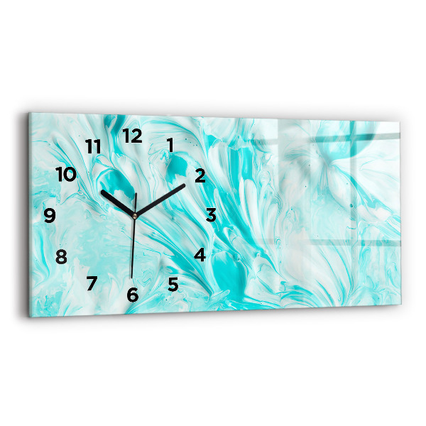 Reloj horizontal Abstracción azul