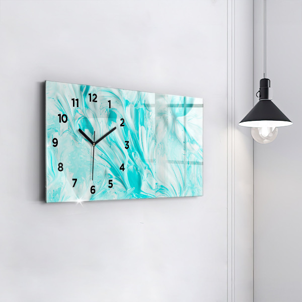 Reloj horizontal Abstracción azul