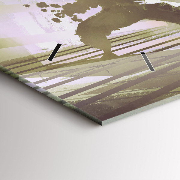 Reloj horizontal Lucha entre robot y samurai