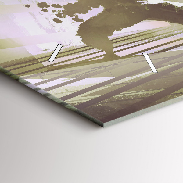 Reloj horizontal Lucha entre robot y samurai