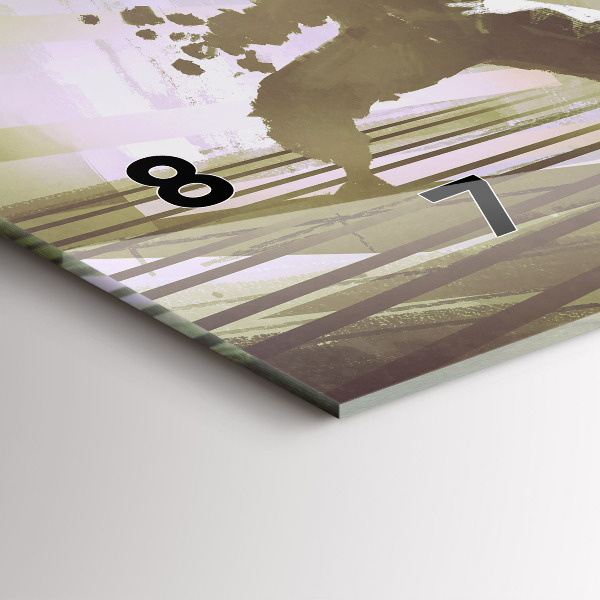 Reloj horizontal Lucha entre robot y samurai