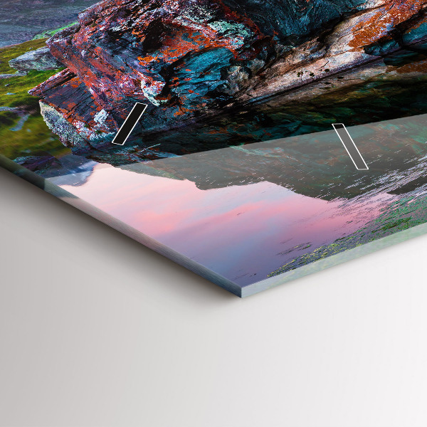 Reloj de cristal horizontal Lago Stellisee Matterhorn