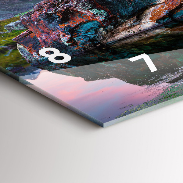 Reloj de cristal horizontal Lago Stellisee Matterhorn