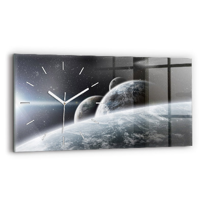 Reloj de cristal horizontal Cosmos Planetas