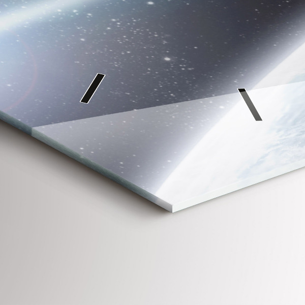 Reloj de cristal horizontal Cosmos Planetas