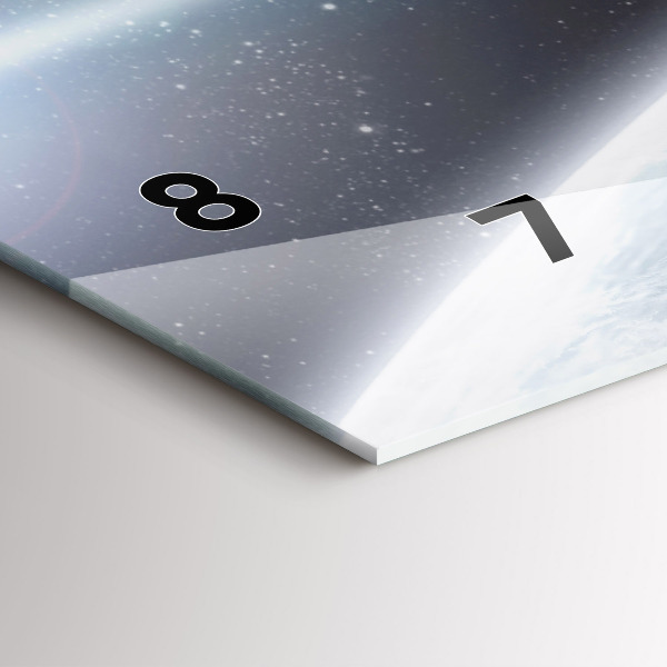 Reloj de cristal horizontal Cosmos Planetas