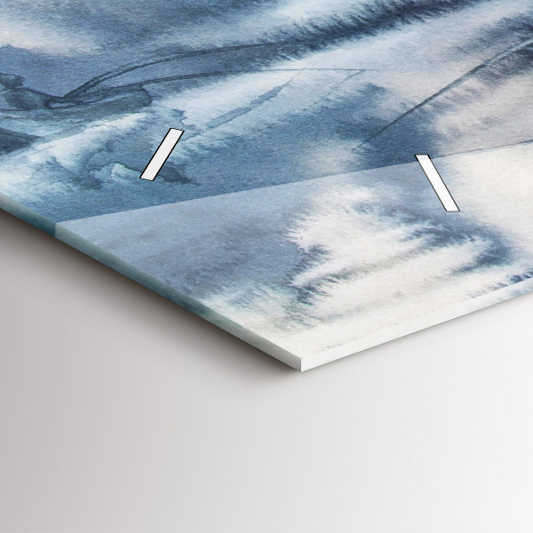 Reloj horizontal Pescador en un lago