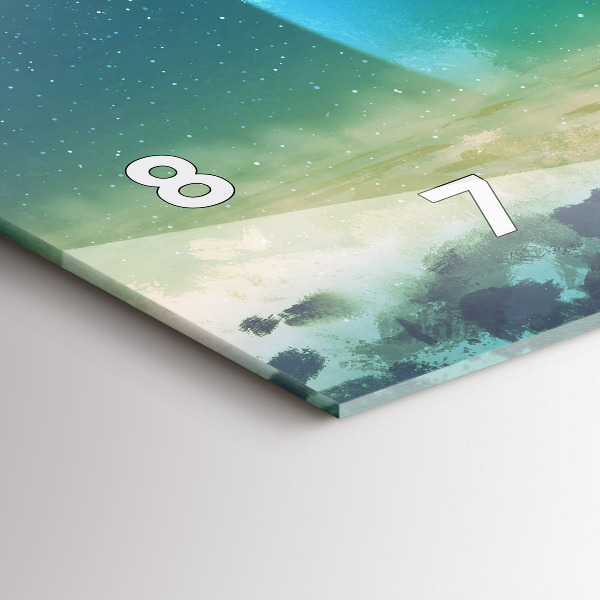 Reloj de cristal horizontal Hombre en la luna