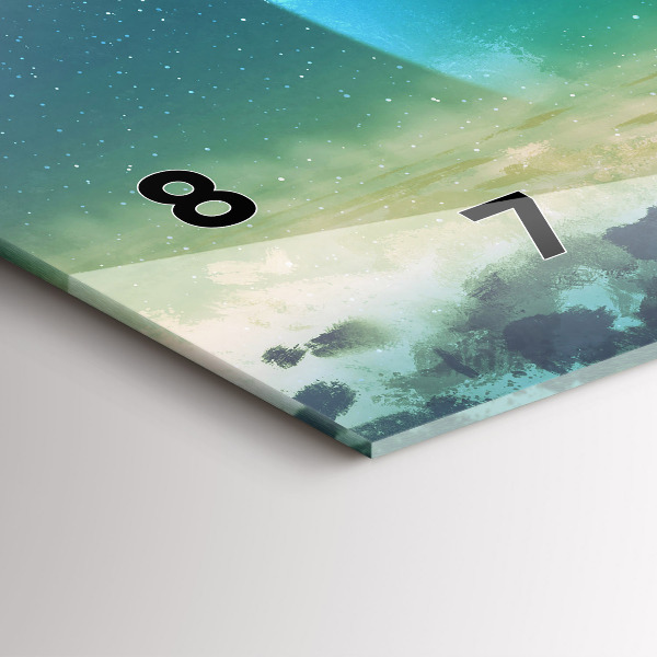 Reloj de cristal horizontal Hombre en la luna