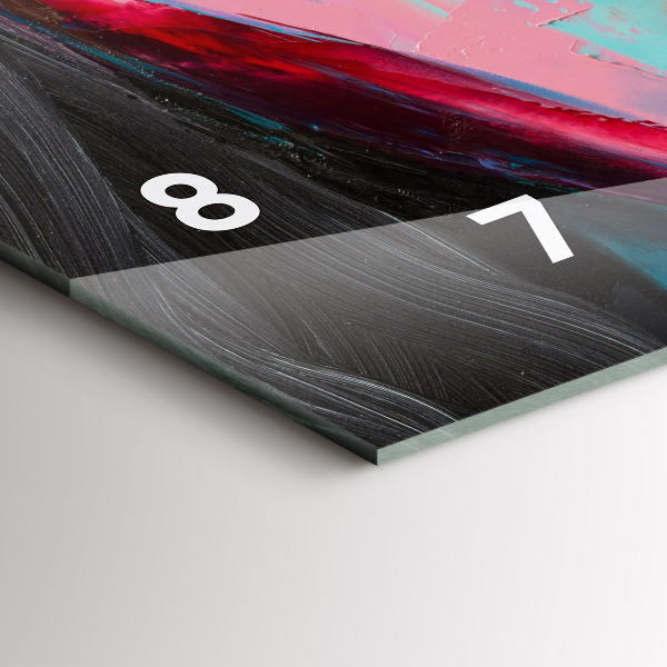 Reloj de cristal horizontal Cara de mujer coloreada