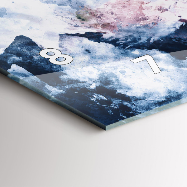 Reloj horizontal Montañas abstractas