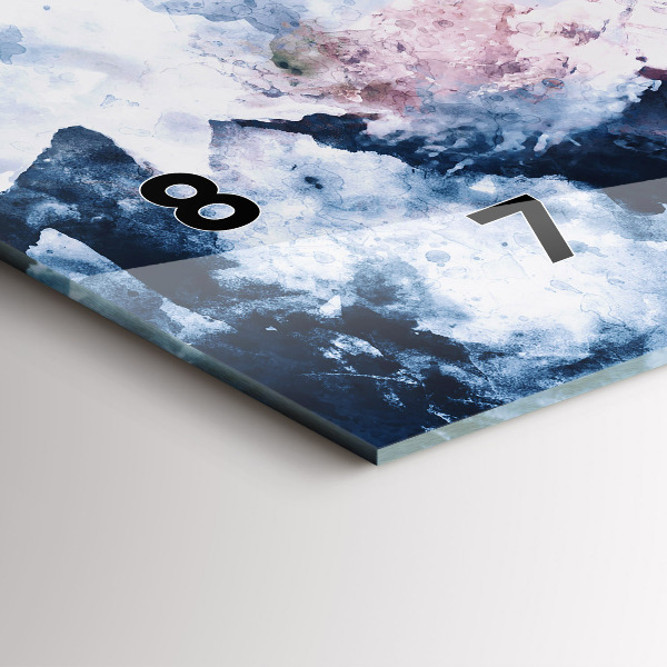 Reloj horizontal Montañas abstractas