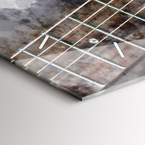 Reloj de cristal horizontal Guitarra