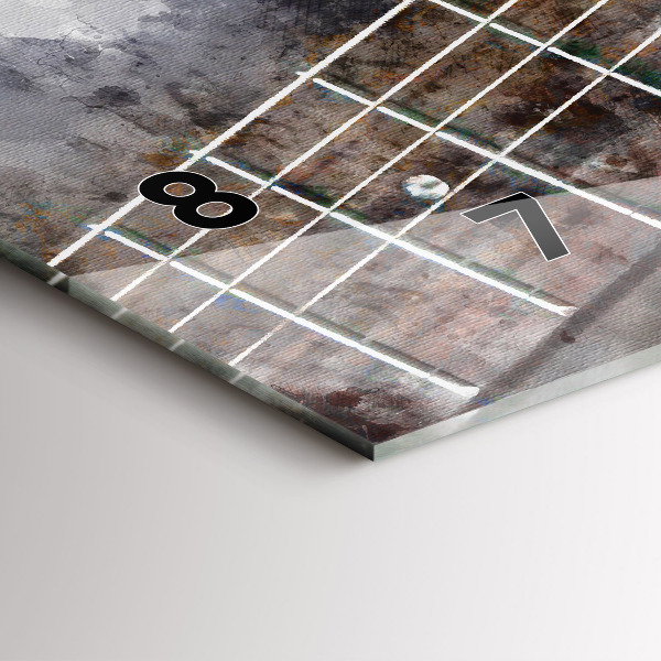 Reloj de cristal horizontal Guitarra