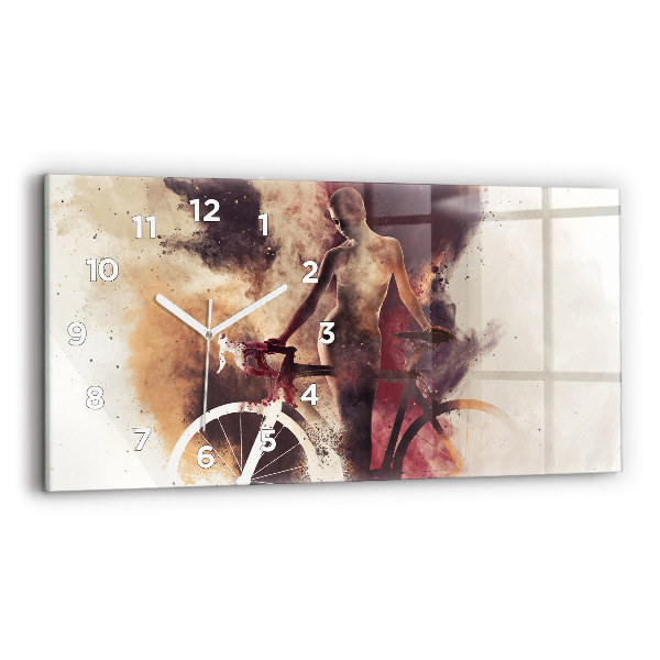 Reloj horizontal Mujer y bicicleta