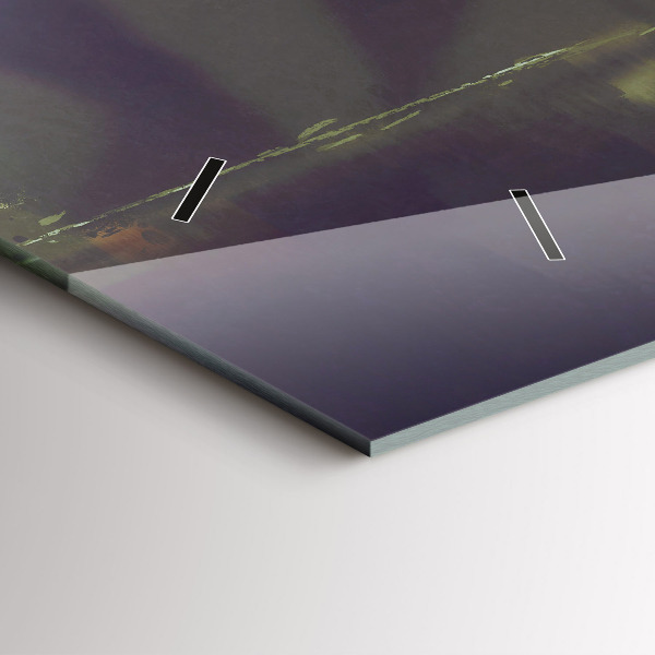 Reloj de cristal horizontal Gente con paraguas