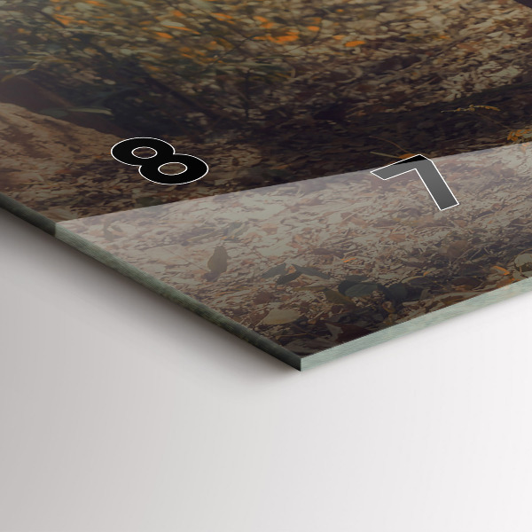 Reloj horizontal Monje guiando elefantes