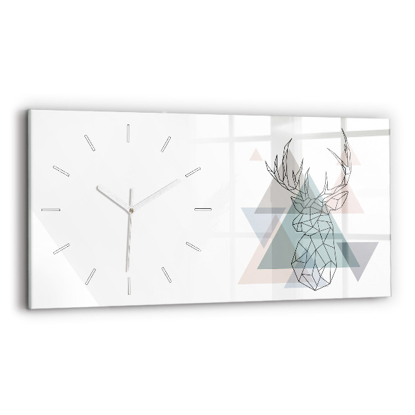 Reloj de cristal horizontal Reno estilo escandinavo