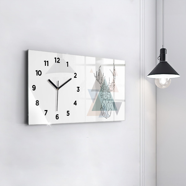 Reloj de cristal horizontal Reno estilo escandinavo