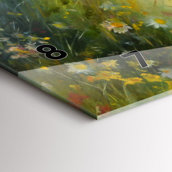 Reloj de cristal horizontal Hermosa mujer con un caballo