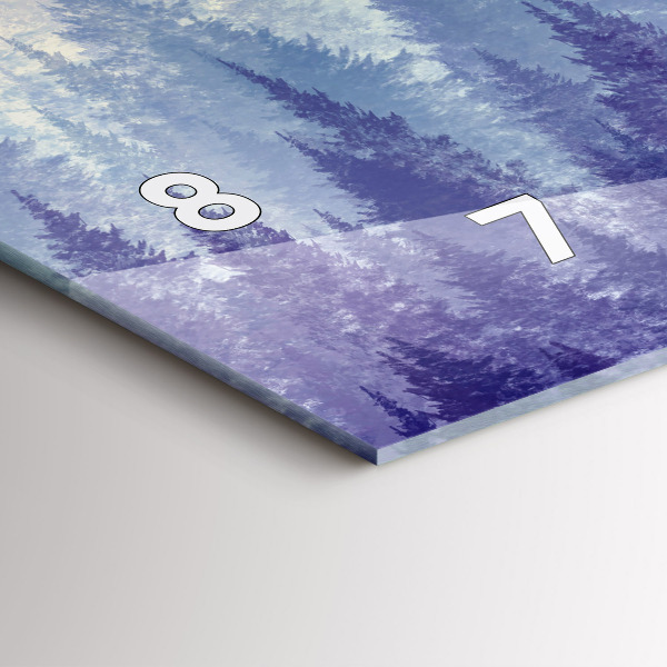 Reloj horizontal Bosque en la niebla