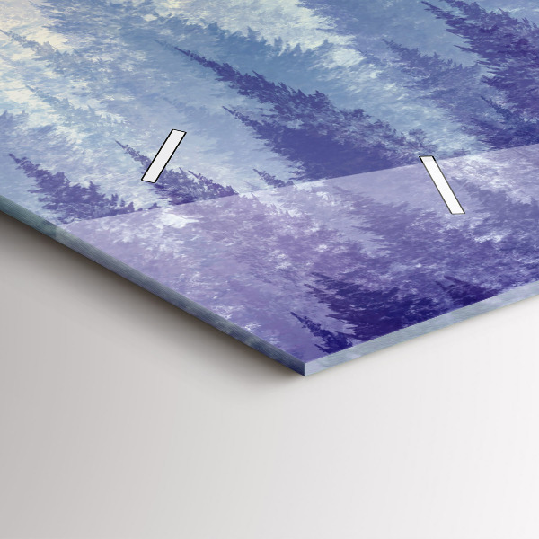 Reloj horizontal Bosque en la niebla