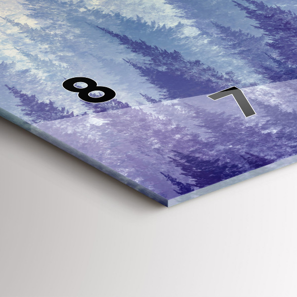 Reloj horizontal Bosque en la niebla