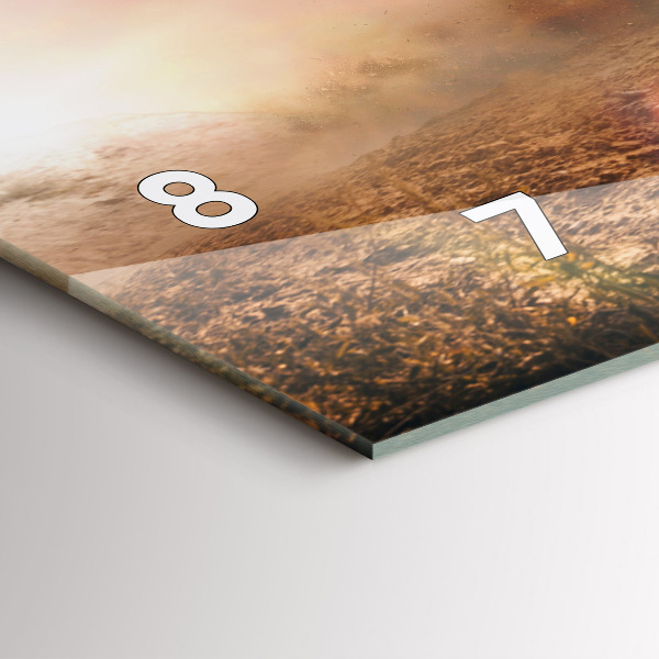 Reloj de cristal horizontal Hombre en moto