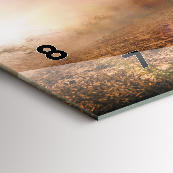 Reloj de cristal horizontal Hombre en moto