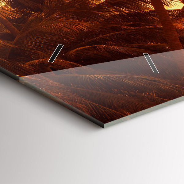 Reloj horizontal Palmeras soleadas