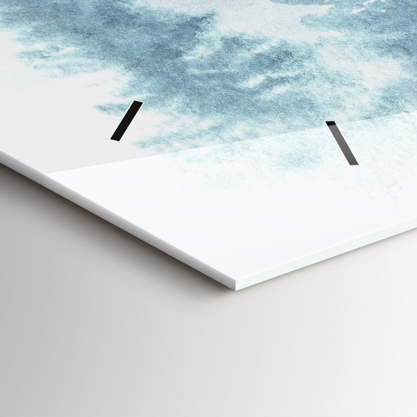 Reloj de cristal horizontal Bosque invernal