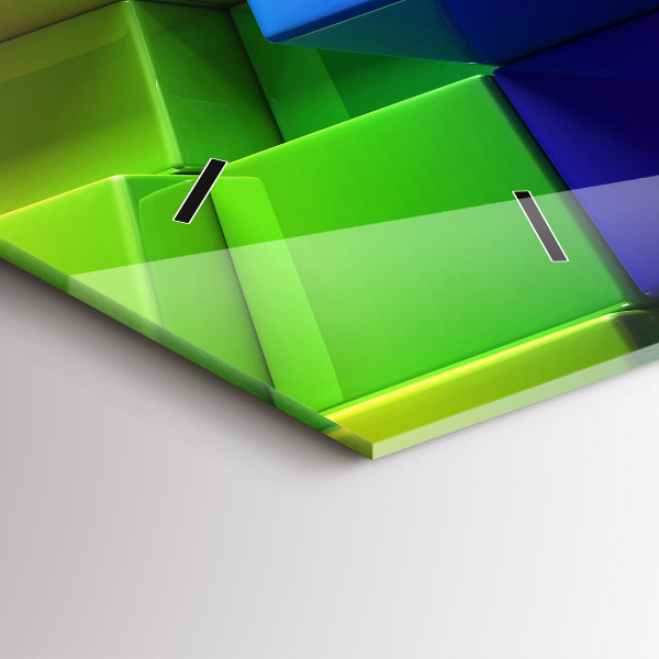 Reloj horizontal Cubos de colores