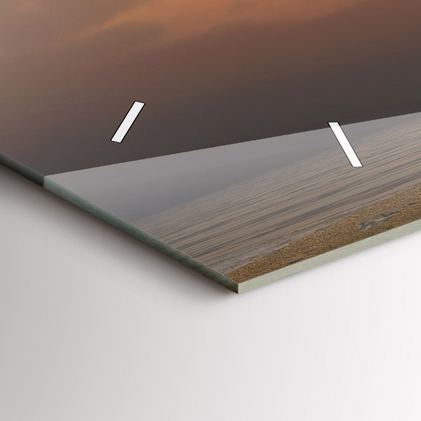 Reloj de cristal horizontal Animales Puesta de sol