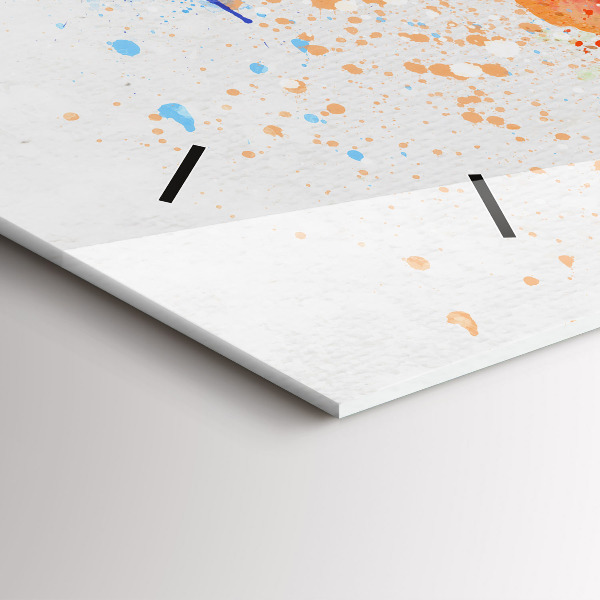 Reloj horizontal Mapamundi sobre papel