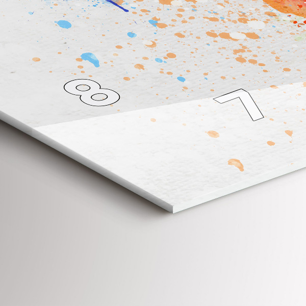 Reloj horizontal Mapamundi sobre papel