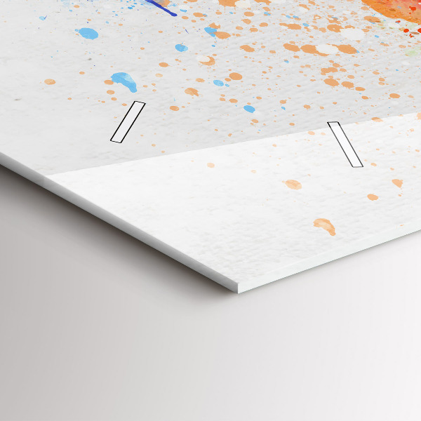 Reloj horizontal Mapamundi sobre papel