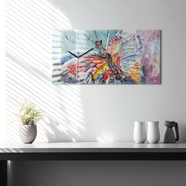 Reloj de cristal horizontal Fragmento de óleo