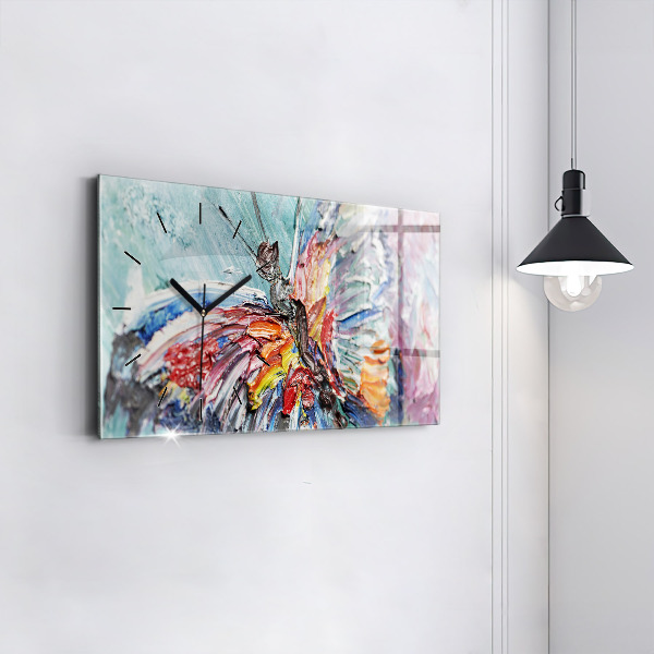 Reloj de cristal horizontal Fragmento de óleo