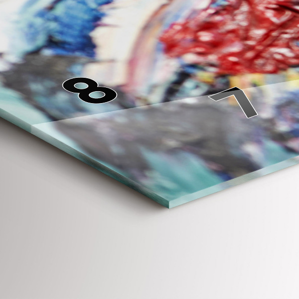 Reloj de cristal horizontal Fragmento de óleo