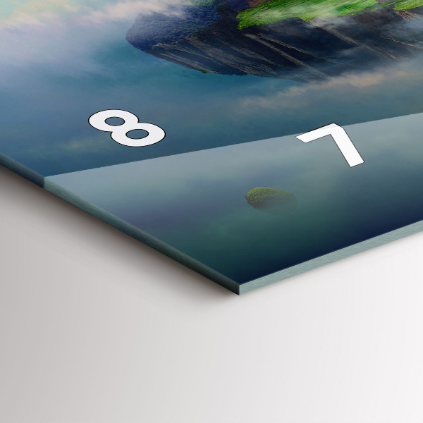 Reloj de cristal horizontal Escenas chinas de fantasía