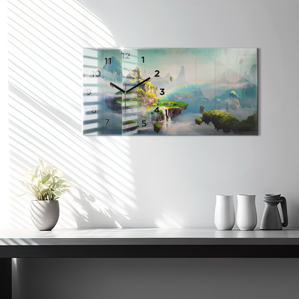 Reloj de cristal horizontal Escenas chinas de fantasía