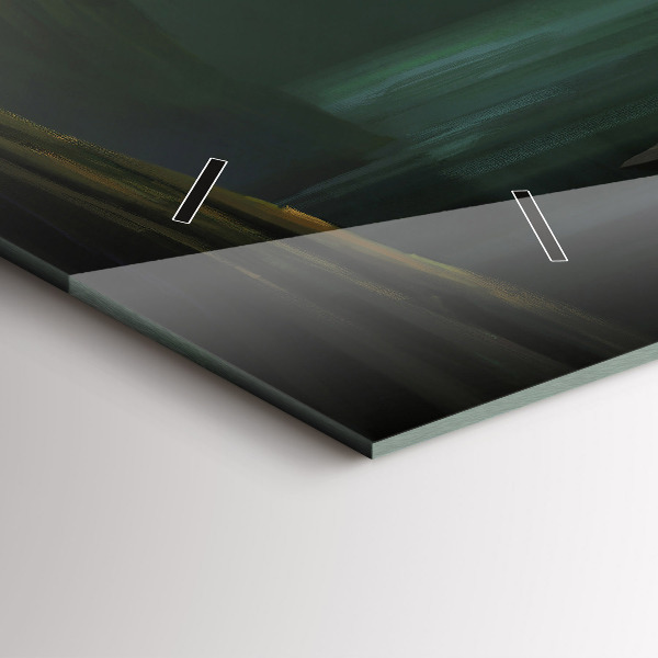 Reloj de cristal horizontal Hombre y monstruo en pantano