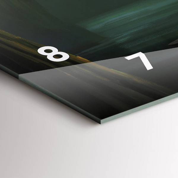 Reloj de cristal horizontal Hombre y monstruo en pantano