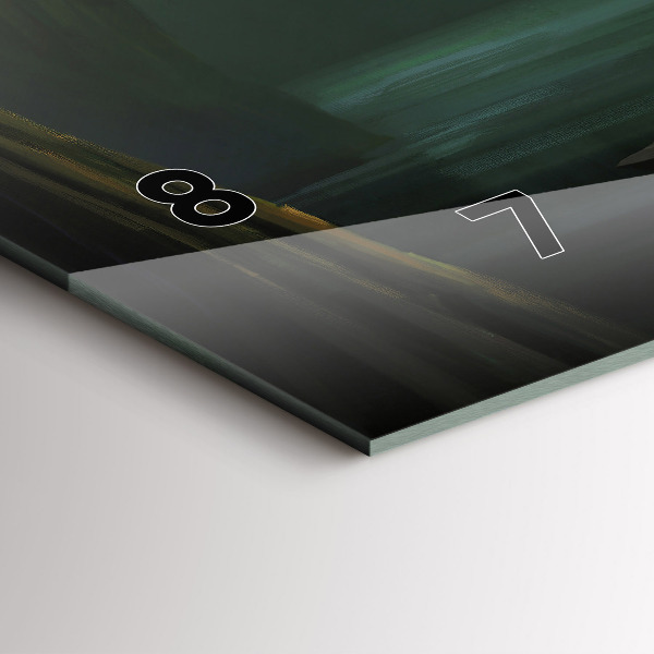 Reloj de cristal horizontal Hombre y monstruo en pantano