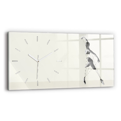 Reloj horizontal Mujer bailarina abstracta