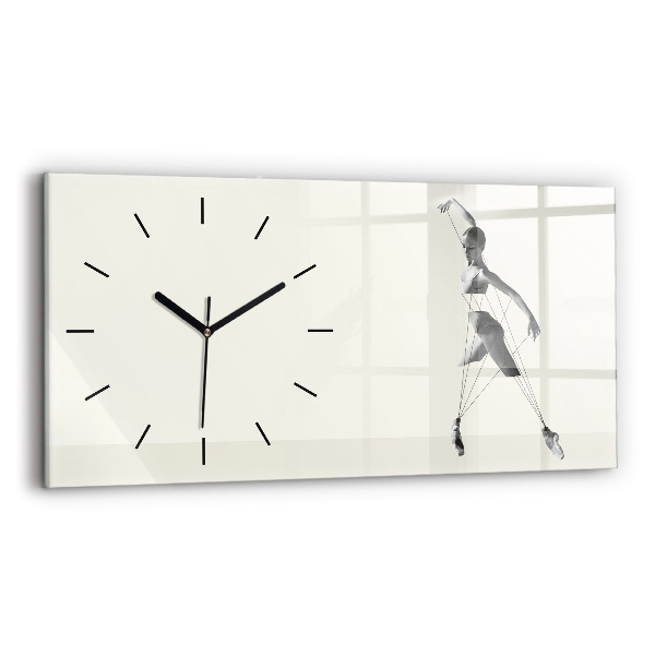 Reloj horizontal Mujer bailarina abstracta