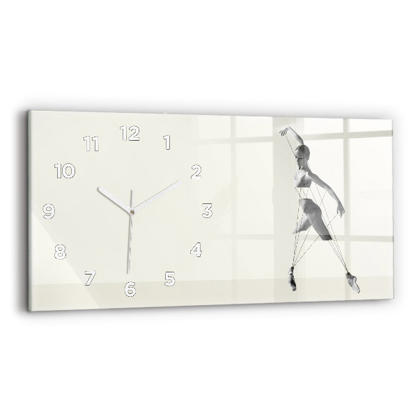 Reloj horizontal Mujer bailarina abstracta